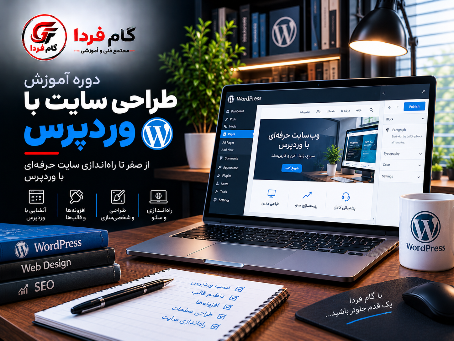 WordPress Web Design Course دوره طراحی سایت با وردپرس - تصویر 1