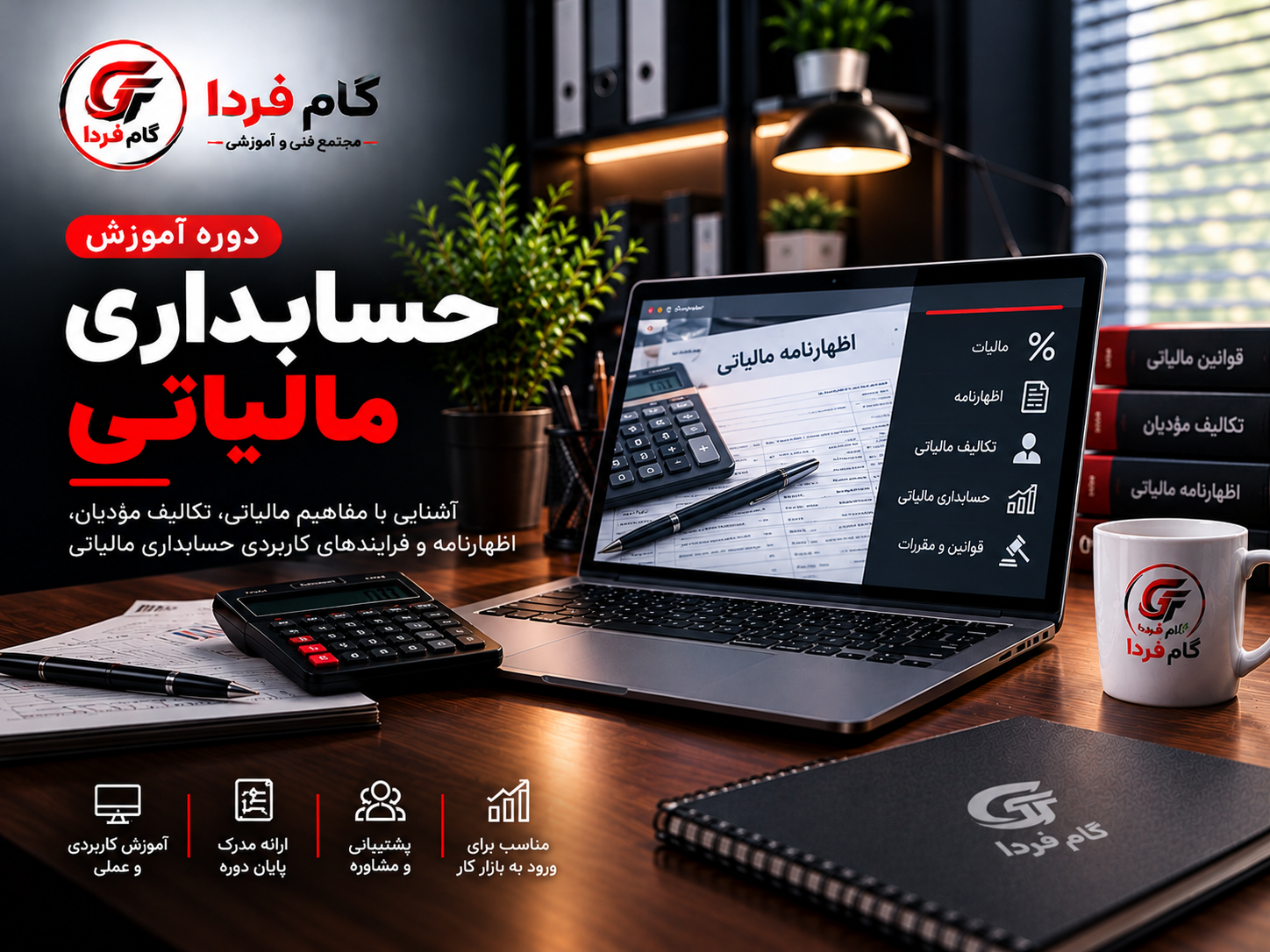 Professional Tax Accounting Course Workspace دوره آموزش حسابداری مالیاتی - تصویر 1